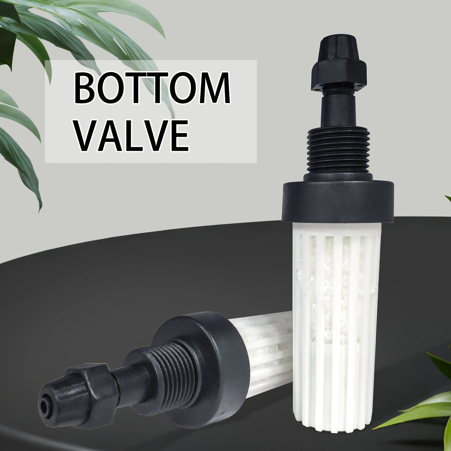 Aqua Zoom aquarium water pump accessory, PP foot valve for metering and dosing pumps, with filter for electromagnetic diaphragm pump.