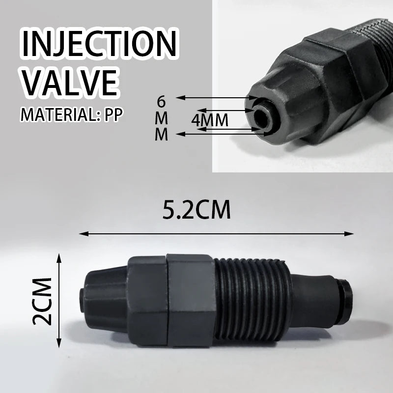 Aqua Zoom dosing pump metering pump injection valve with backflow prevention for chlorine dioxide generator water filter accessories.
