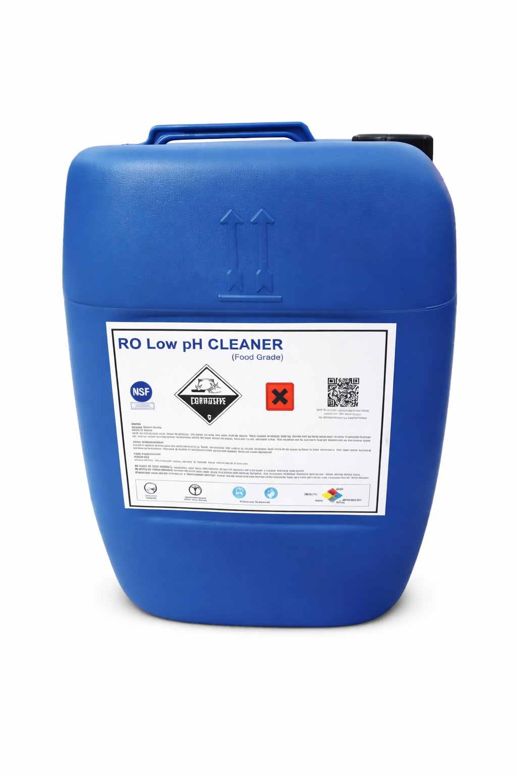 AQUA ZOOM low pH cleaner bottle for membrane cleaning in reverse osmosis systems, water plants, and industrial RO maintenance.