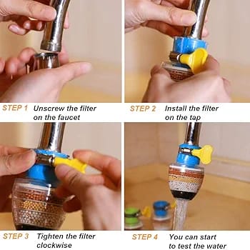 6-Layer Water Purifier Filter Faucet – Tap Water Cleaner & Purifier