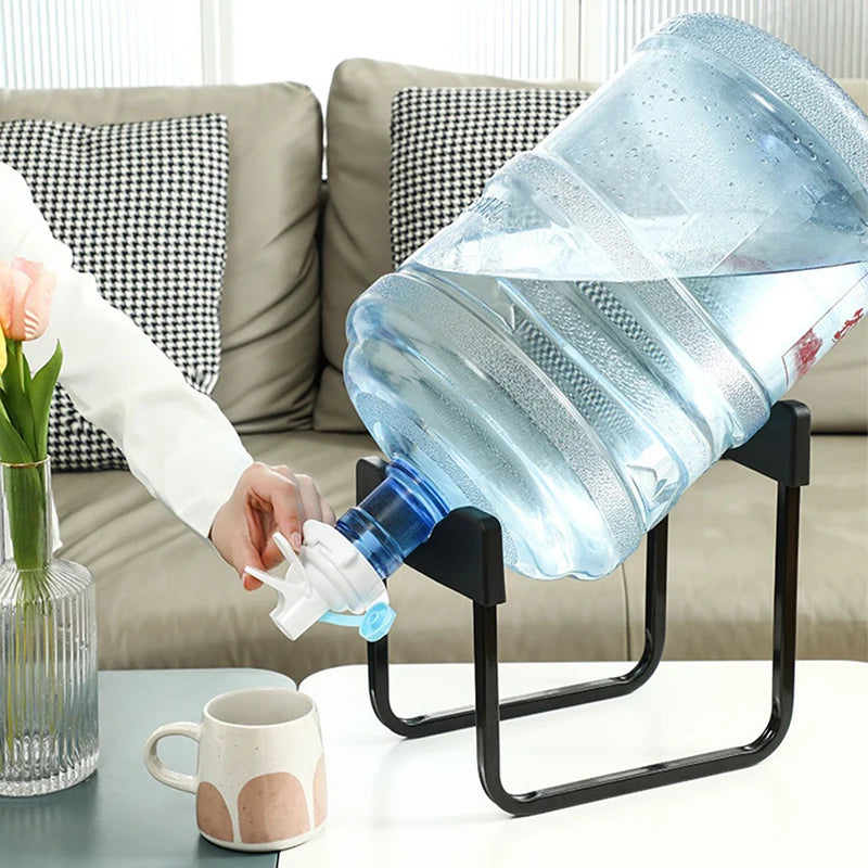 AQUA ZOOM portable water bottle stand with tap for 19L/20L water jugs, ideal for camping and home water dispenser use.