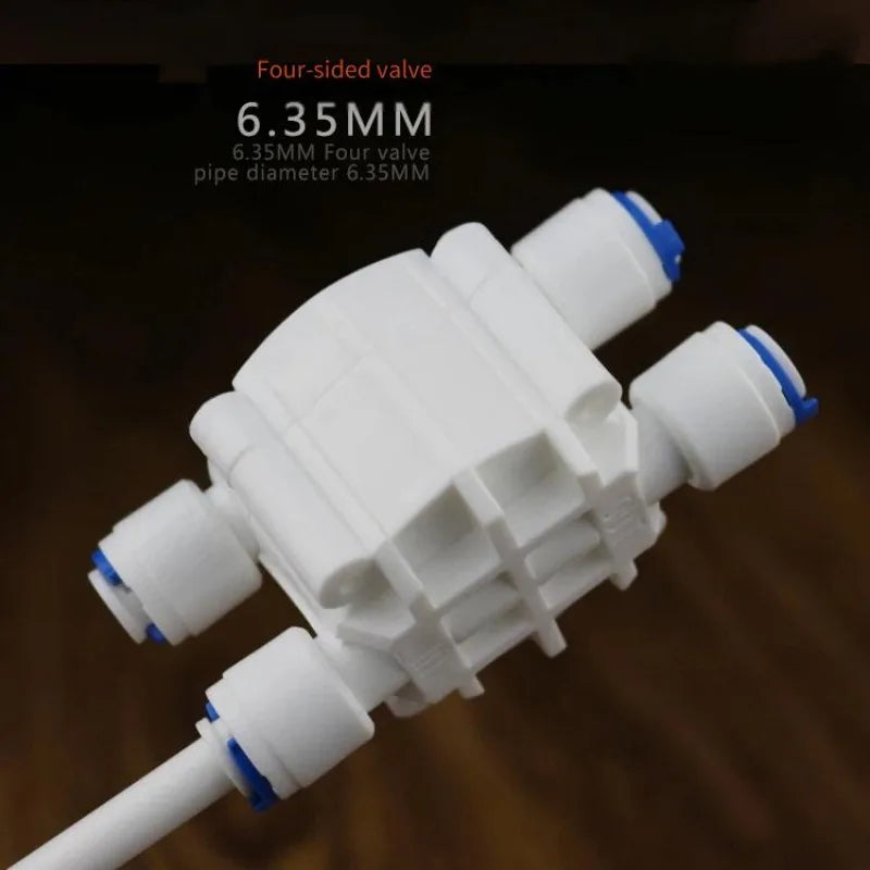 AQUA ZOOM RO automatic shut off valve 1/4" quick connect for reverse osmosis water filter systems, water filter accessory