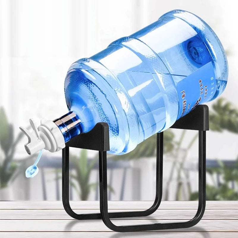 AQUA ZOOM portable water bottle stand with tap for 19L/20L water jugs, ideal for camping and home drinking water dispenser.