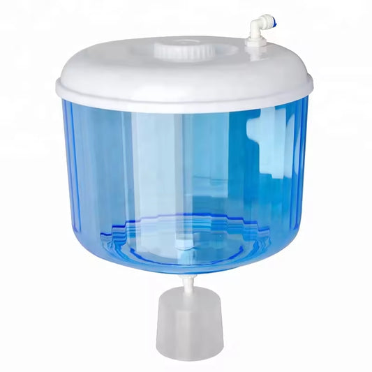 Aqua Zoom 8L mineral water pot with built-in water filter, portable household drinking water dispenser, transparent and durable.