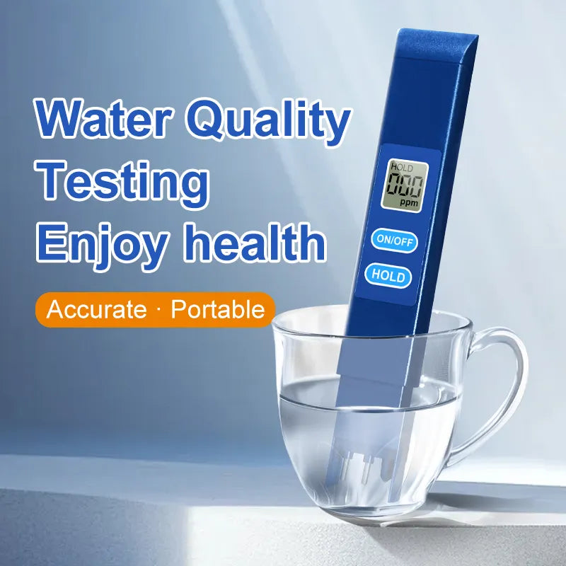 Aqua Zoom TDS water quality test pen with digital LCD display, portable water testing meter for measuring water purity.