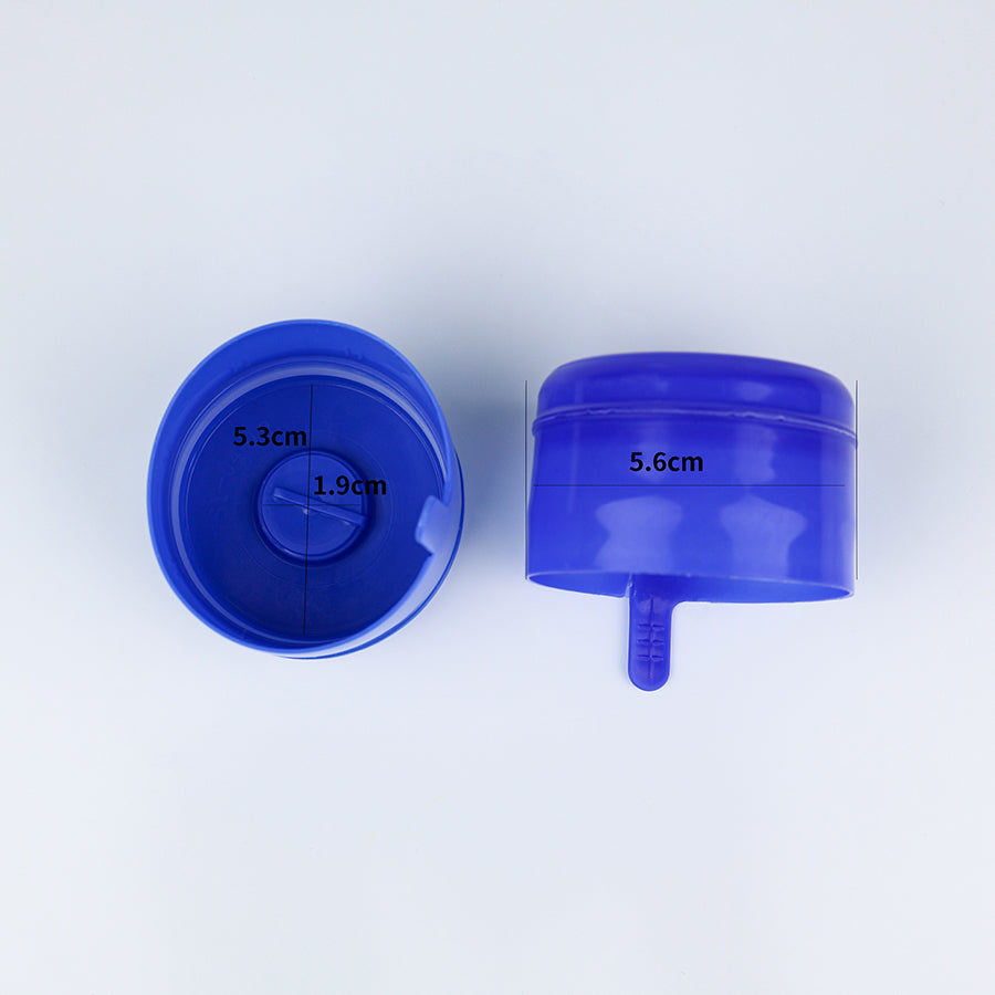 Aqua Zoom 19L reusable plastic water bottle cap for 5-gallon mineral water dispenser, water filter accessory.