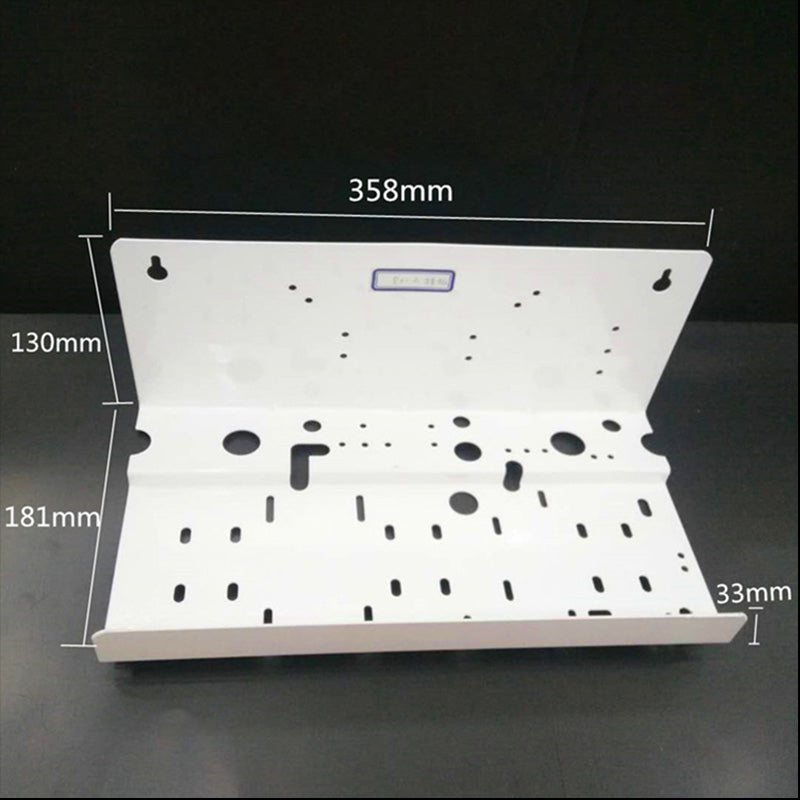 Aqua Zoom 10-inch RO water filter frame stand with pressure gauge hole for three slimline filter housings in a residential RO system.