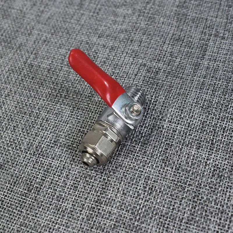 Aqua Zoom 3-way metal ball valve for 3/8" water tubes, used in RO water purifiers and household water systems.