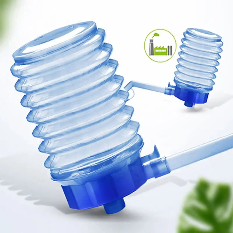 Aqua Zoom manual hand pressure water bottle pump attached to a 20L gallon water bottle for easy dispensing in home and kitchen use.