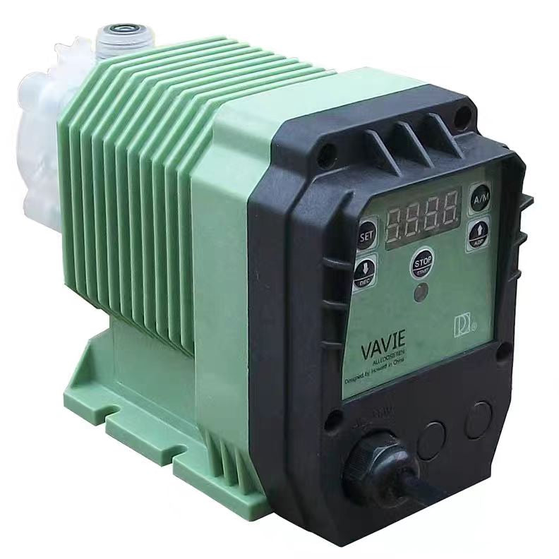 Aqua Zoom 20 LPH electromagnetic diaphragm dosing pump used for chemical dosing in water treatment and RO plants.