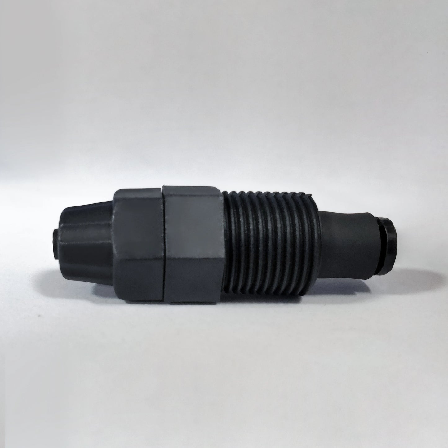 Aqua Zoom dosing pump accessories with injection valve and backflow prevention valve for chlorine dioxide water filter system.