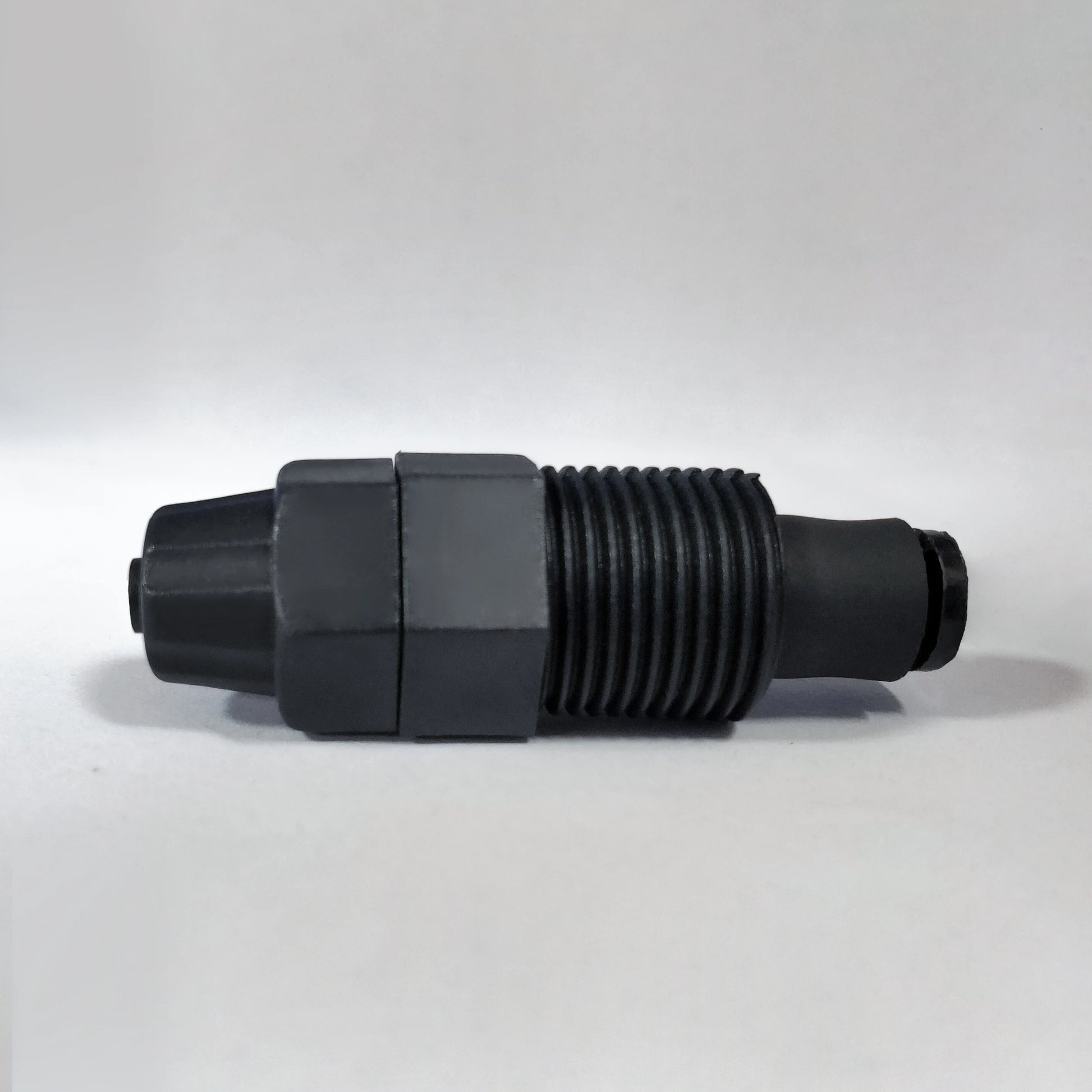 Aqua Zoom dosing pump accessories with injection valve and backflow prevention valve for chlorine dioxide water filter system.