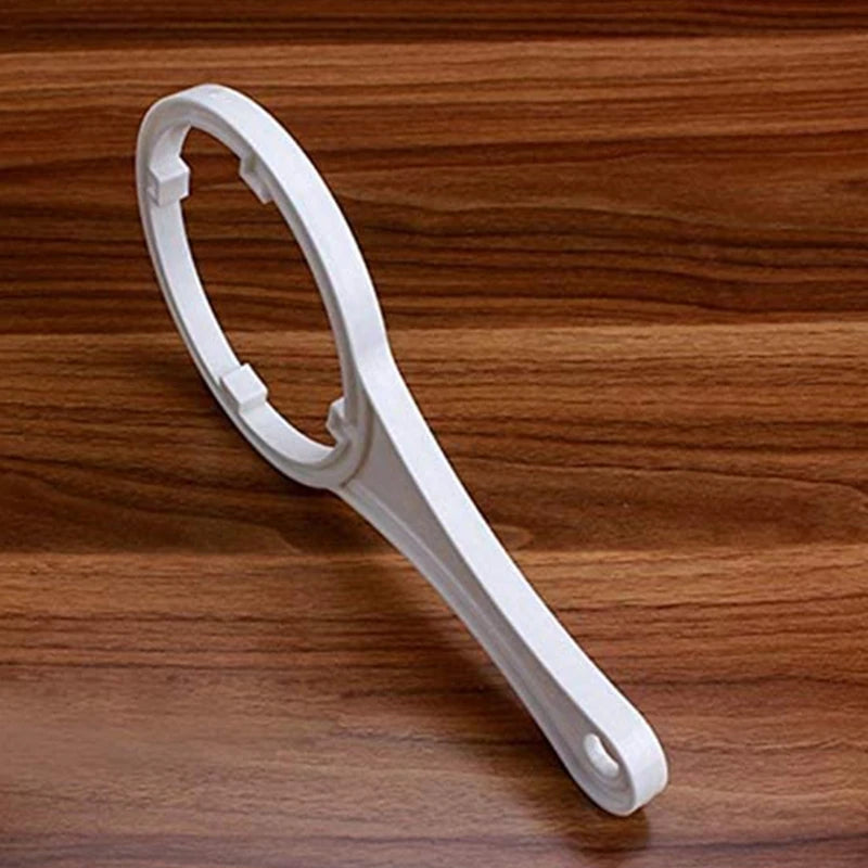 Aqua Zoom 10-inch water filter housing wrench for RO systems, heavy-duty tool for filter bottle opening and system maintenance.