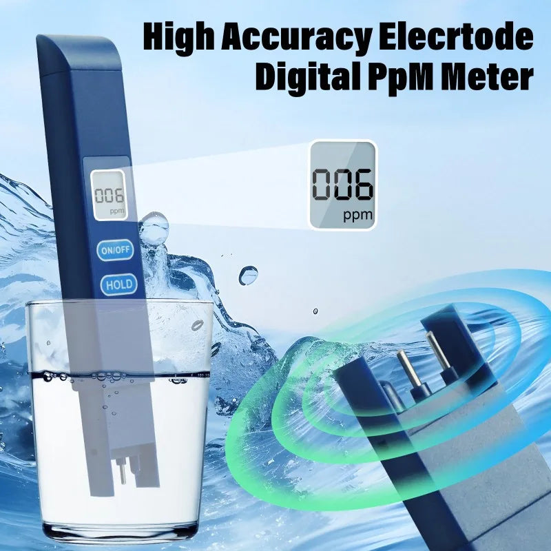 Aqua Zoom TDS water quality test pen with LCD display, portable digital water tester for measuring water purity.