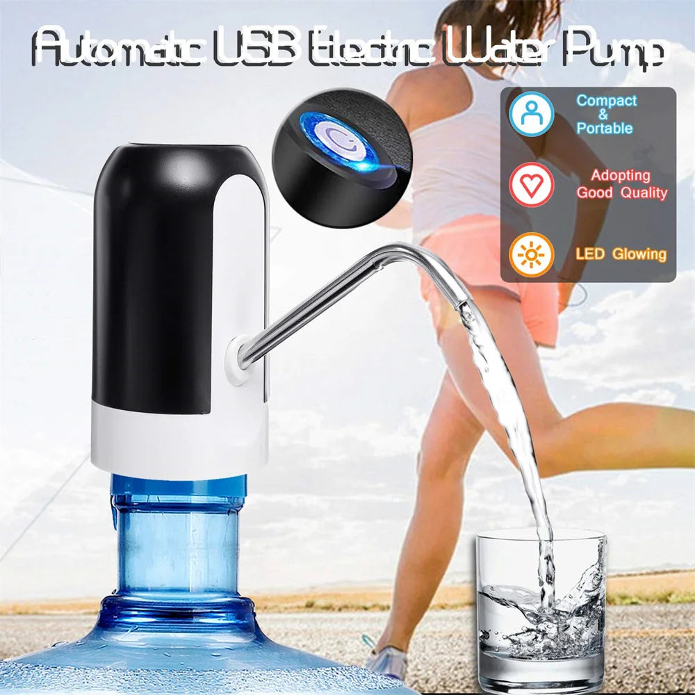 Automatic Rechargeable Electric Water Dispenser Pump – Portable One-Touch Bottle Pump