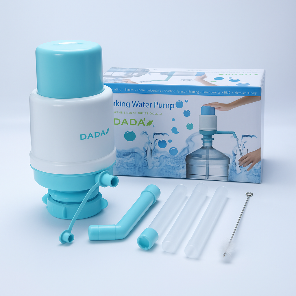 DADA Manual Water Bottle Pump – Easy Hand Press Dispenser for 19L Bottles