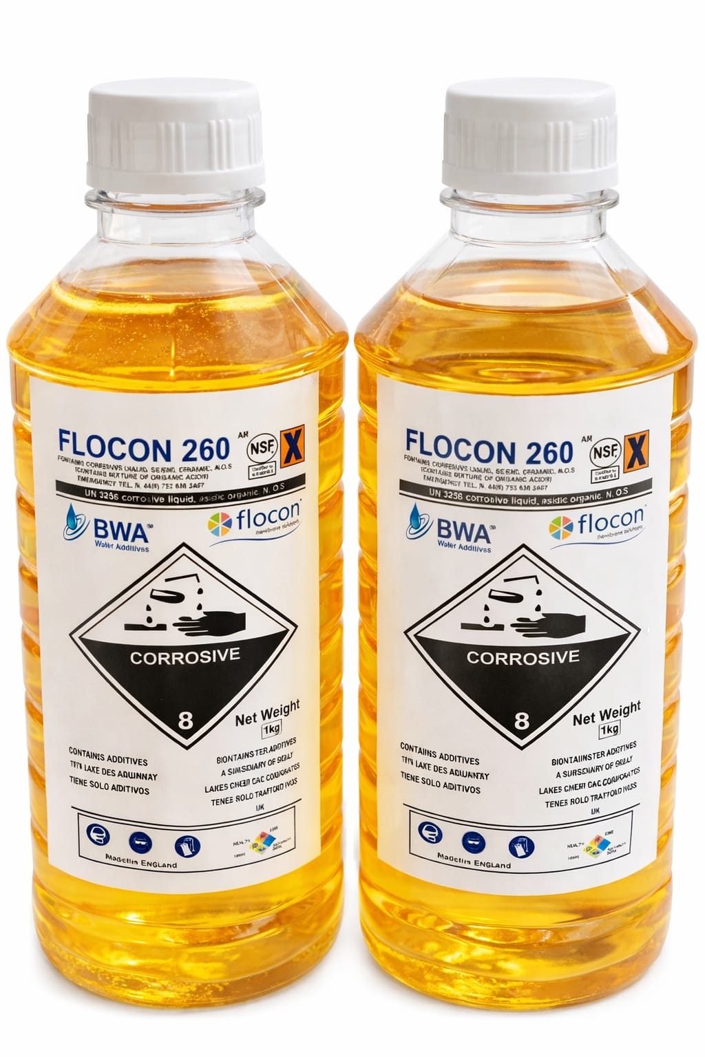 Aqua Zoom Antiscalant Flocon 260 for RO water treatment, high-performance scale inhibitor for mineral and water purification plants.