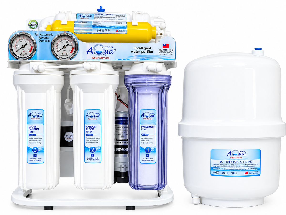 200 GPD RO Water Purifier Plant Made in Taiwan with Stand and Dual Pressure Gauge