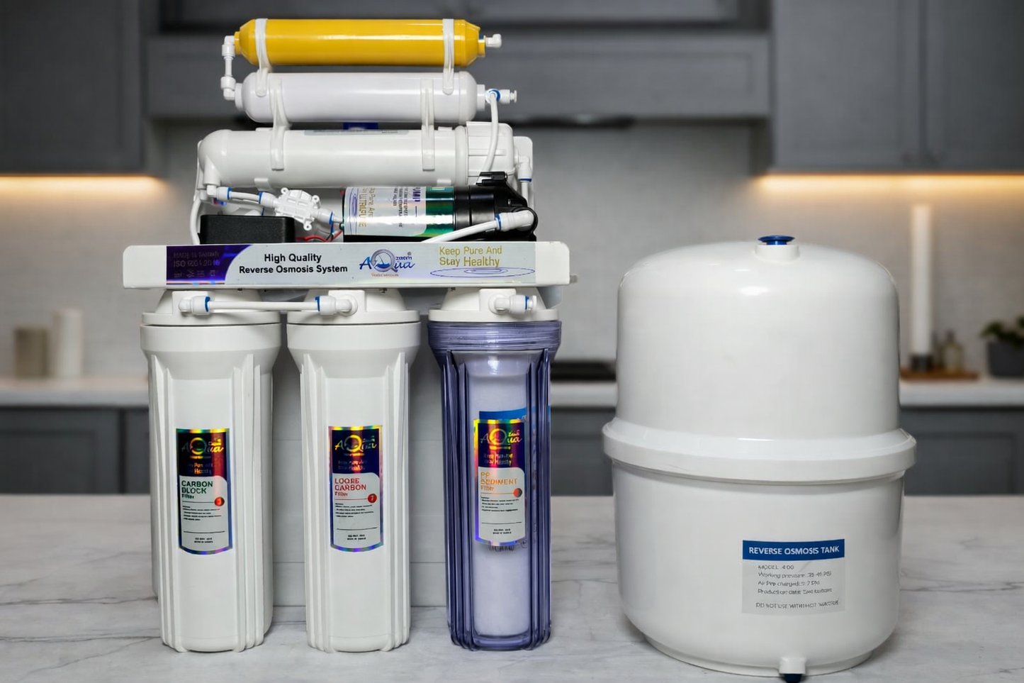 6 Stage 100 GPD RO Water Purifier System Made in Taiwan