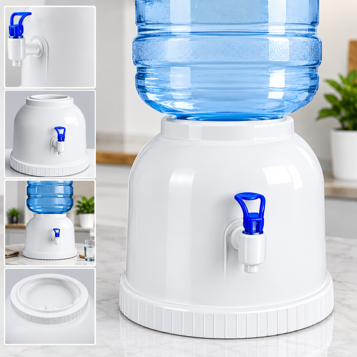 Mini Water Dispenser Non Electric Portable Tabletop Water Dispenser for 19 Liter Bottle
