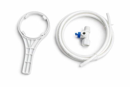Aqua Zoom Ultra Pure 6-Stage Water Filter accessories, including mineral and alkaline cartridges, for clean home water purification