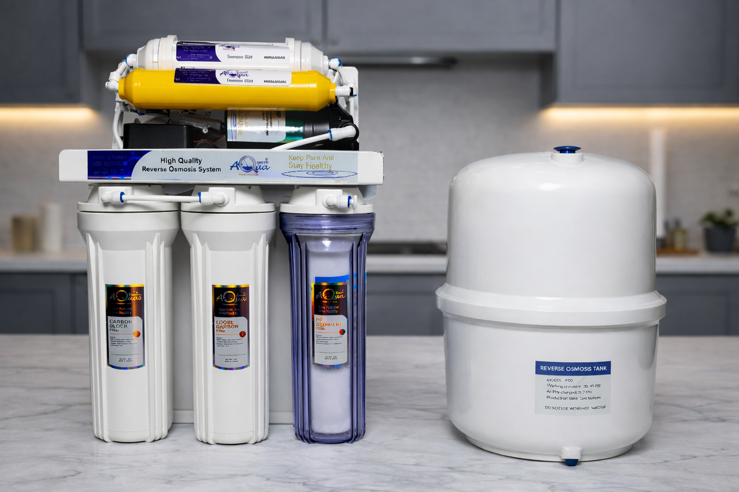 6 Stage 100 GPD RO Water Purifier System Made in Taiwan
