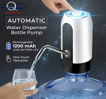 Automatic Rechargeable Electric Water Dispenser Pump – Portable One-Touch Bottle Pump