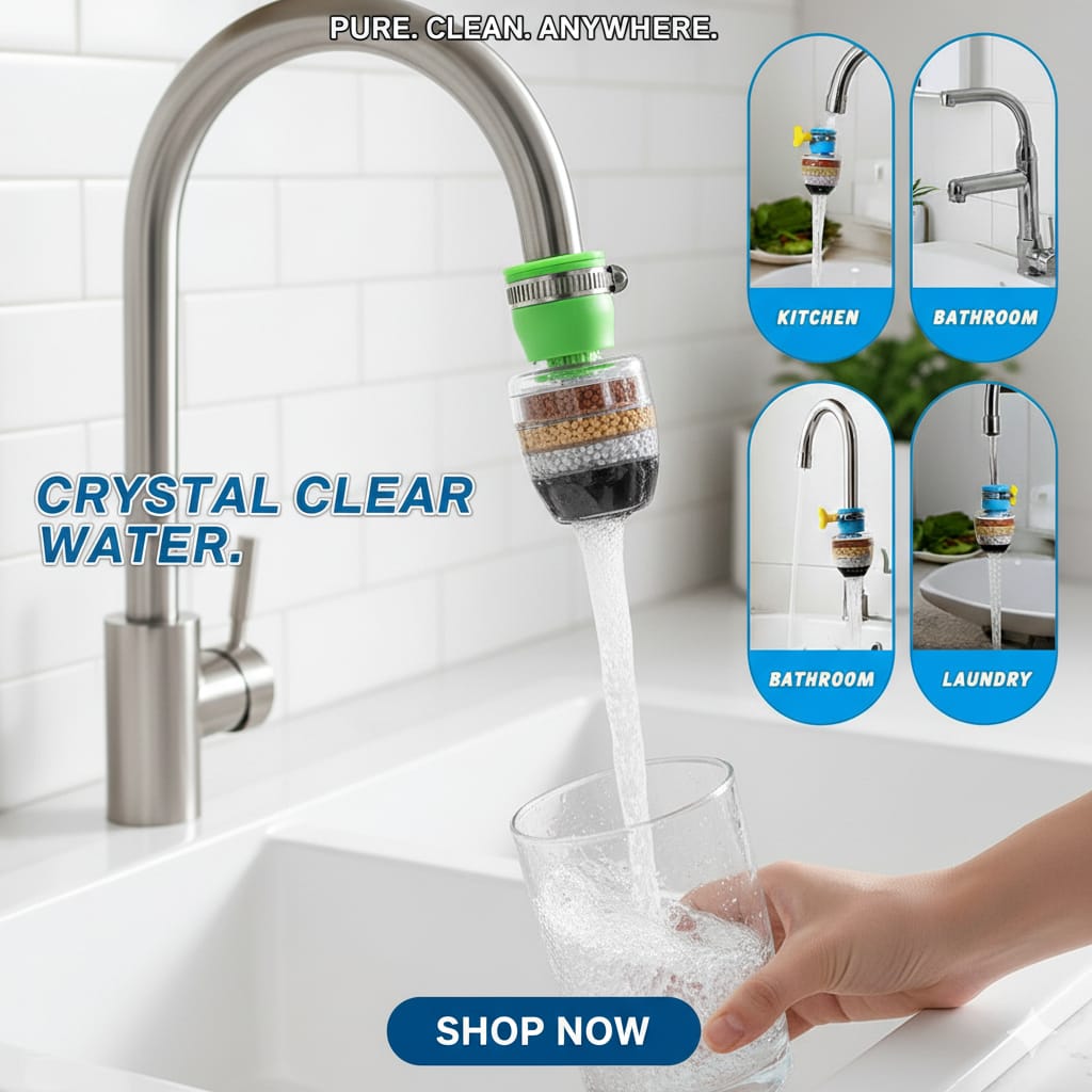 6-Layer Water Purifier Filter Faucet – Tap Water Cleaner & Purifier