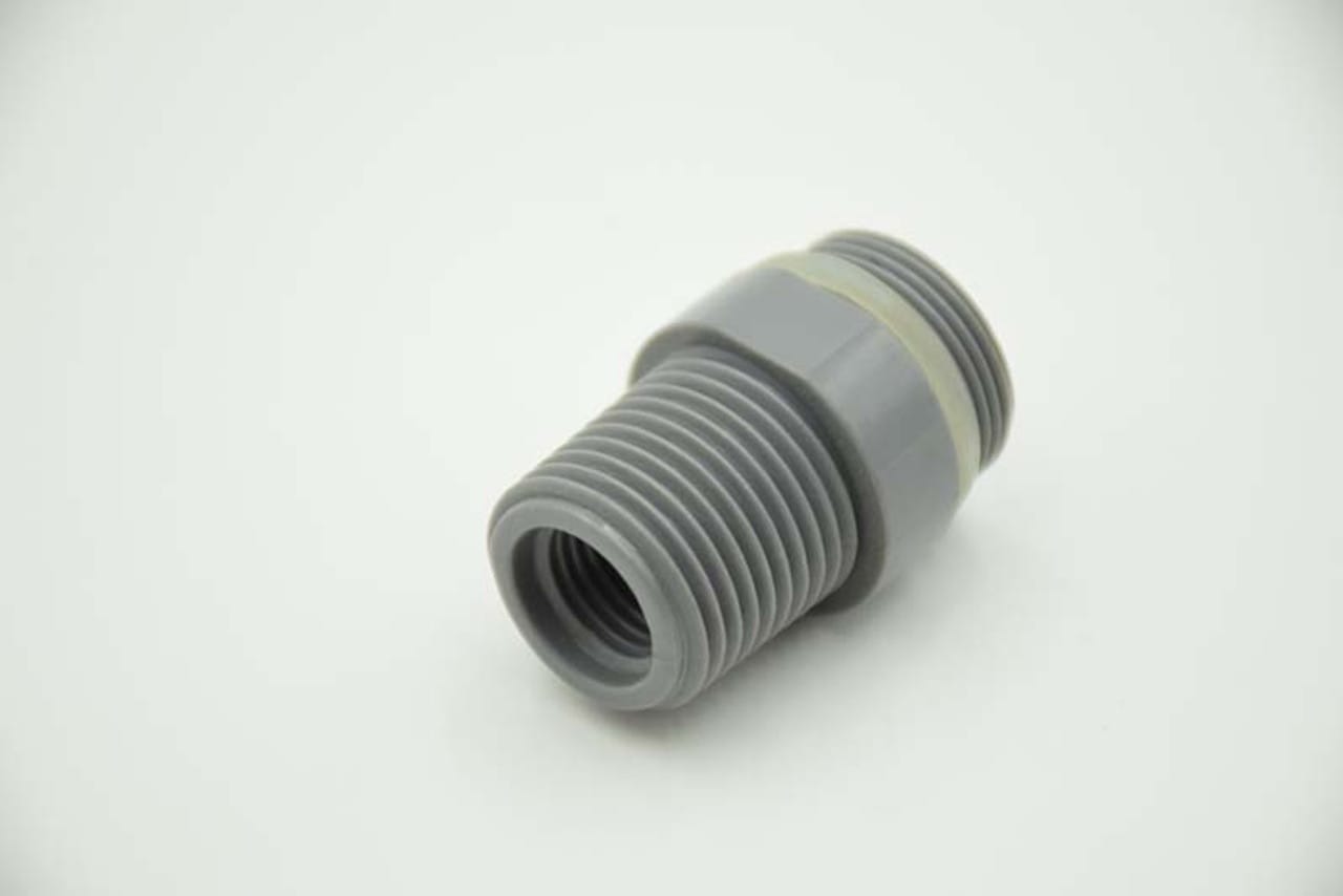 Aqua Zoom PVC water filter flow meter barral nipple, high-quality original accessory with 10 GPM and 5 GPM options, durable and functional.