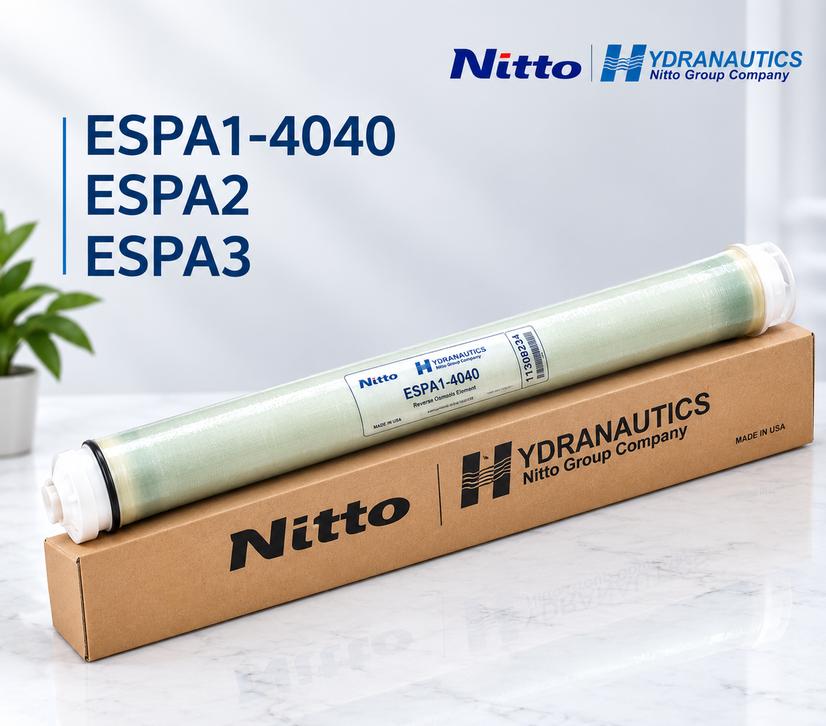 Nitto Hydranautics CPA3-LD 4040 RO Membrane 4×40 Inch High Rejection Brackish Water Membrane